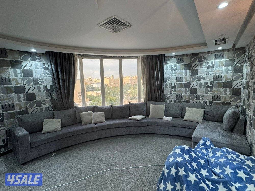 طقم كنب خام شامواه لون رمادي و ستاره2