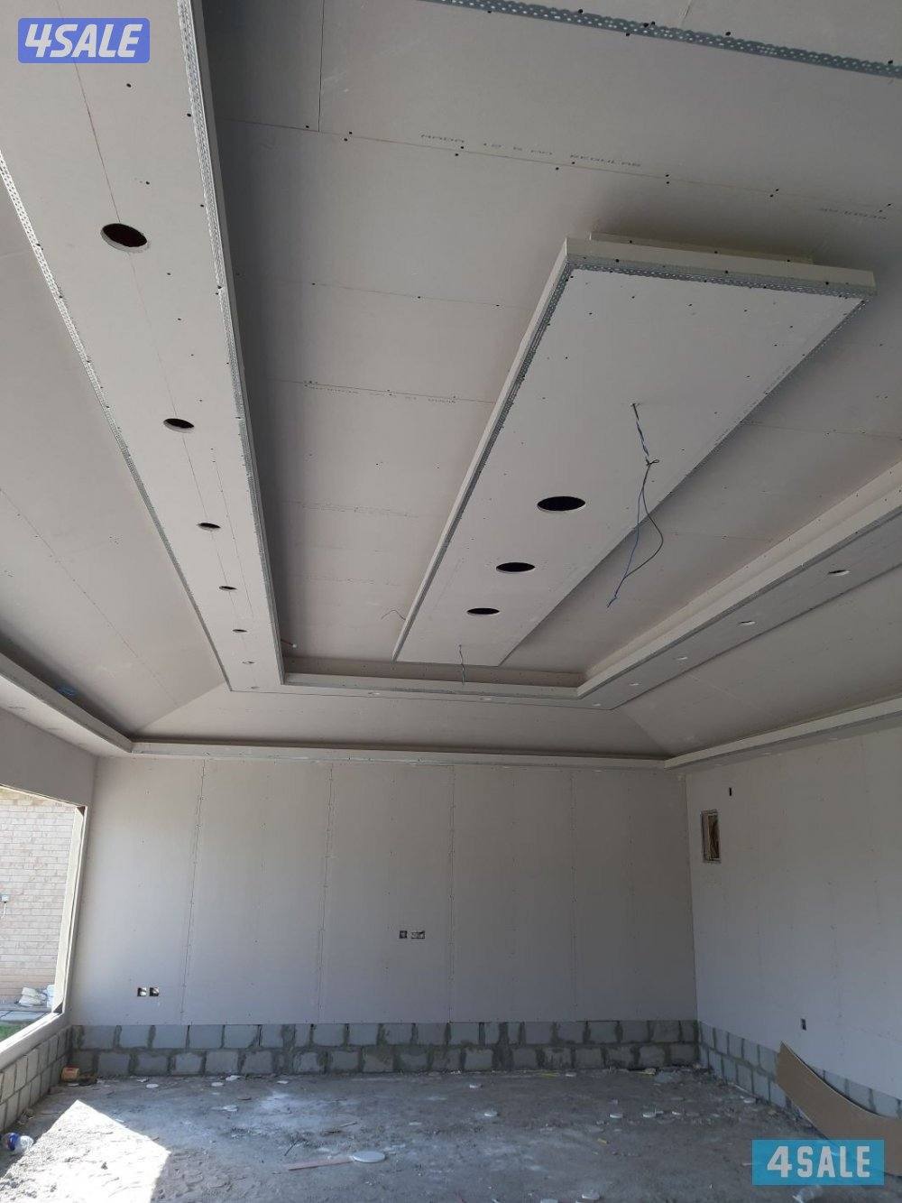 جبسم بورد بارتشن سراميك باب كرديون باب خشب سقف 60x604