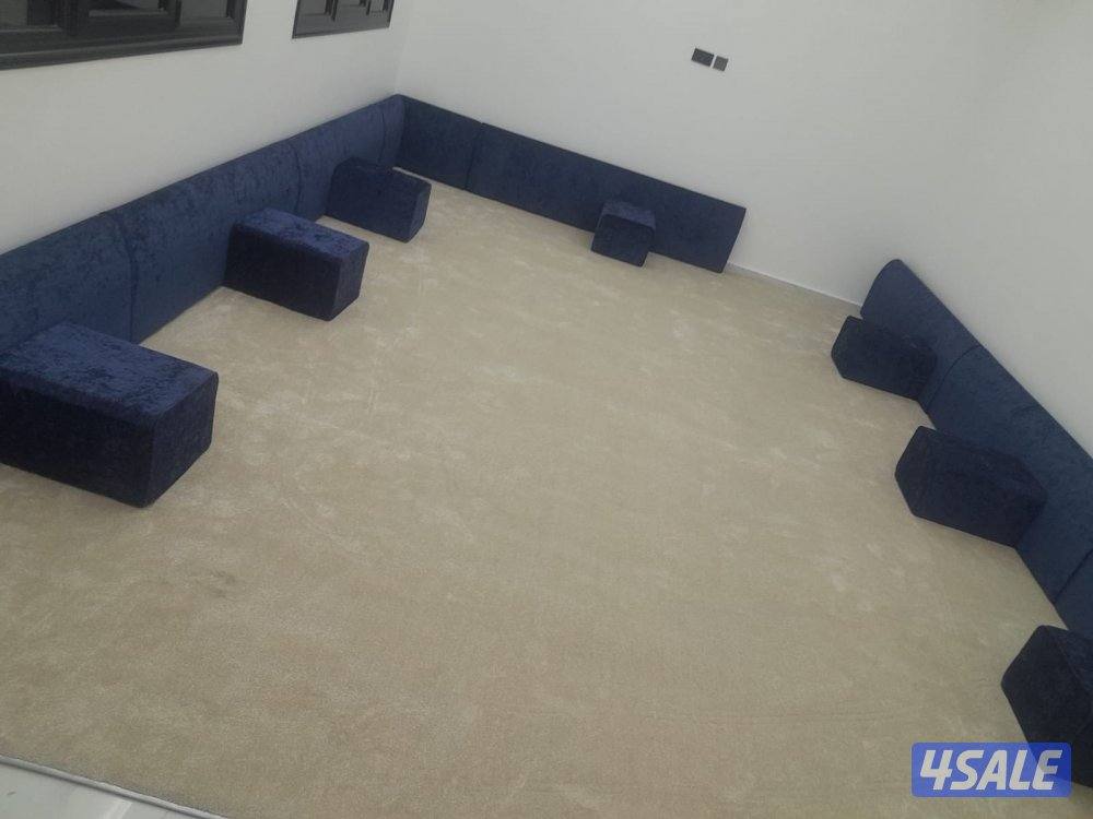 ‏‎ديوانية سجاد تركي سميك مع لباد 
‏‎مساند خشب اسفنج البغلي درجة اولى م3