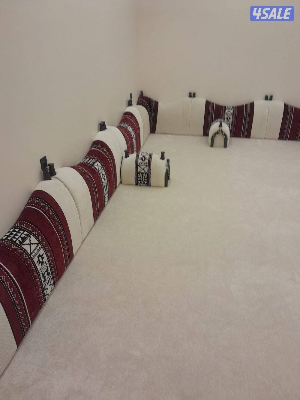 ‏‎ديوانية سجاد تركي سميك مع لباد 
‏‎مساند خشب اسفنج البغلي درجة اولى م4