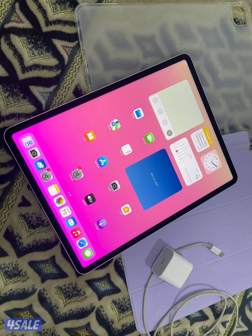 ايباد ابل برو ام تو معالج m2 رمادي 512 قيقا شاشة 12.9 بوصة بطارية 901