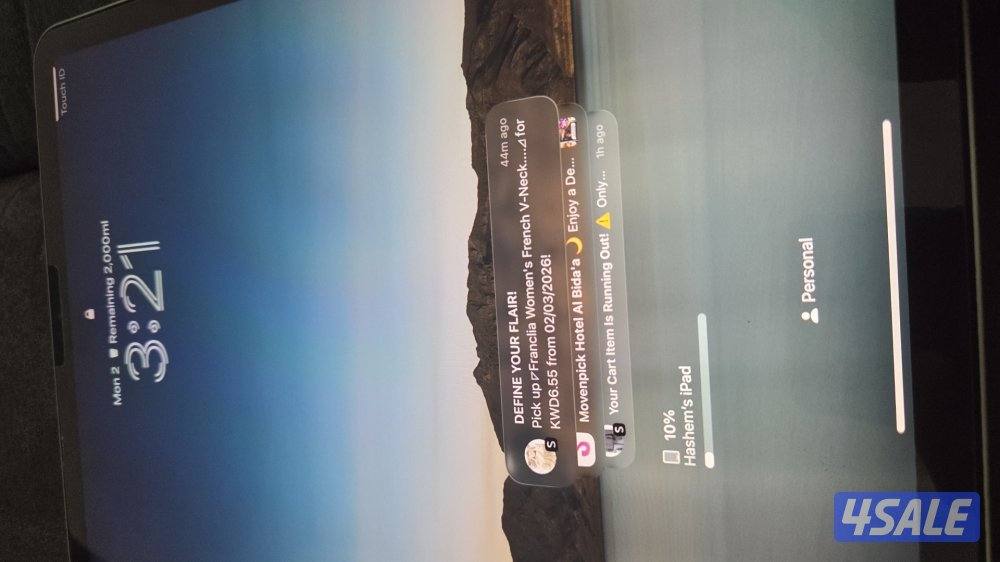 ايباد ابل اير ٤ مستعمل بطاريه ٨٥ او ٦٤ قيقا مو امغير شي كان من ابل2