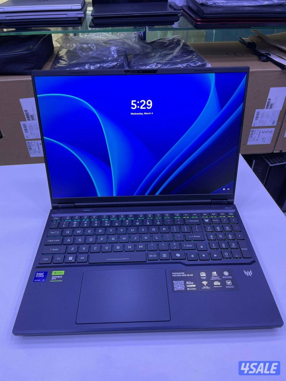 للبيع – Acer Predator Helios Neo 16 AI -- RTX5070Ti9