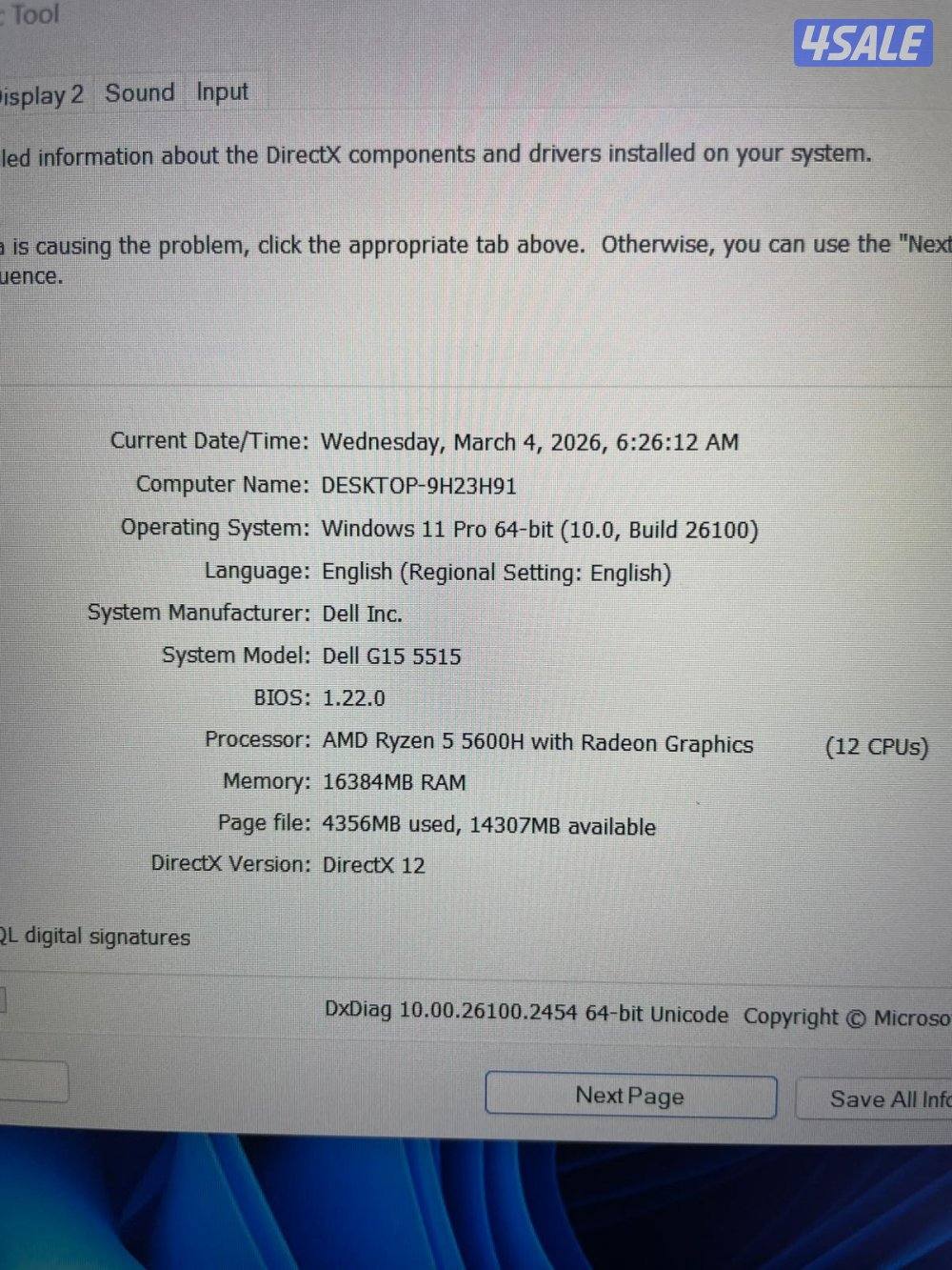 للبيع – Dell G15 5515 Gaming8