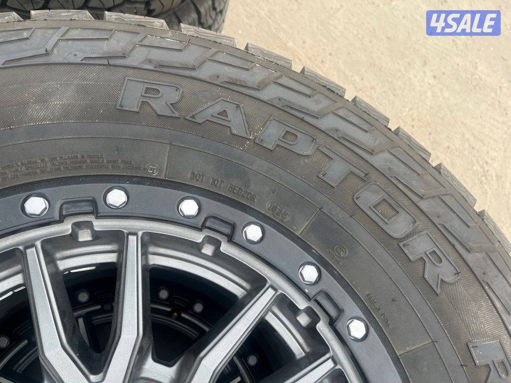 للبيع رنقات مع اطارات استعمال شهر براقي 6 سلفرادو3