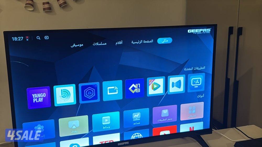 شاشا ذكية بدون ريموت الجاد يتصل فقط0