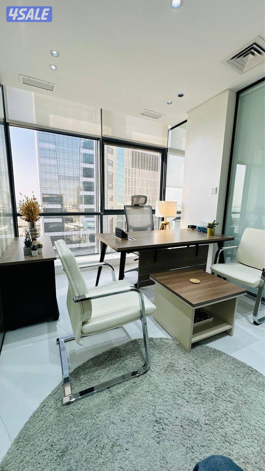 مكاتب مؤثثة للإيجار بأرقام آلية مع قاعة اجتماعات فخمة وخدمات متكاملة2