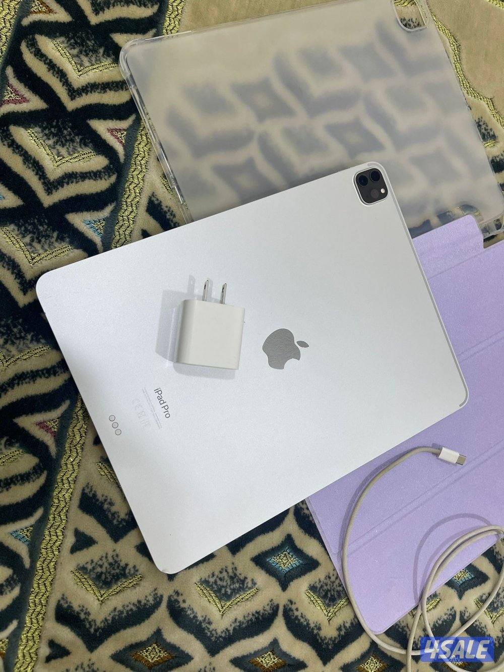 ايباد برو ام تو معالج m2 نظيف شاشة 12.9 بوصة 512 قيقا بطارية 89 ممتاز0