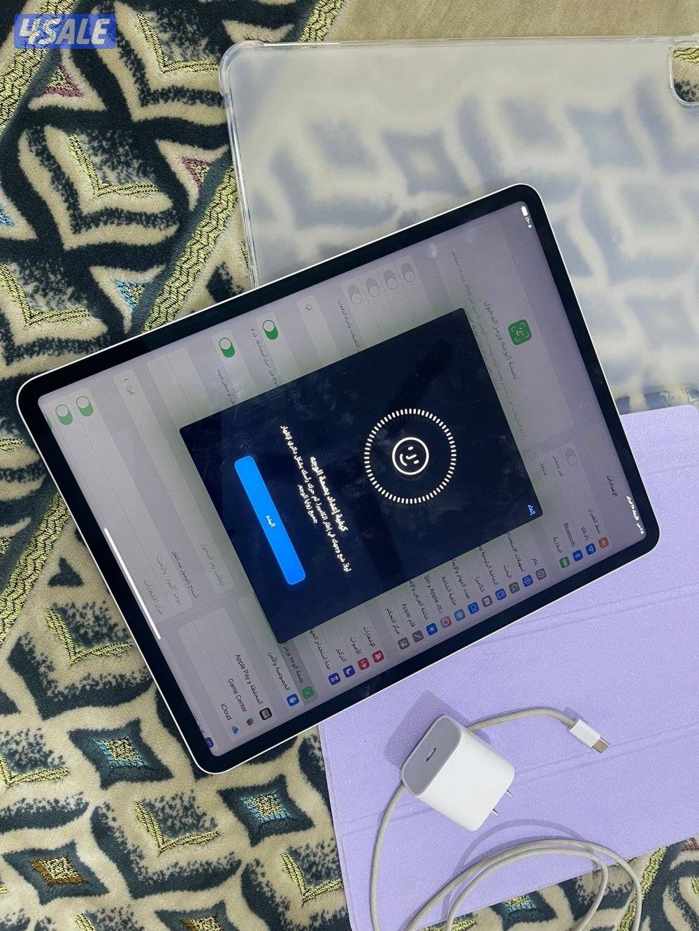 ايباد برو ام تو معالج m2 نظيف شاشة 12.9 بوصة 512 قيقا بطارية 89 ممتاز5