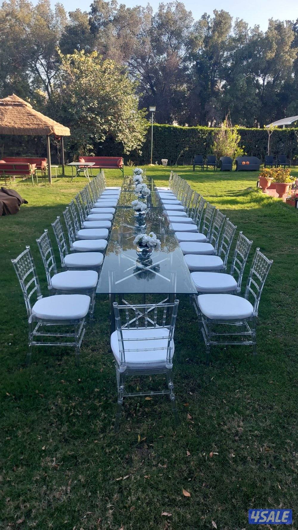 تاجير كرسي وطاولات جميع مستلزمات الافراح زينه تاجير مكيفات تسكير حداق7