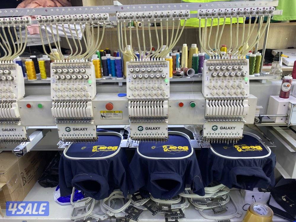 Galaxy 4 head new condition Embroidery machine for Sale3