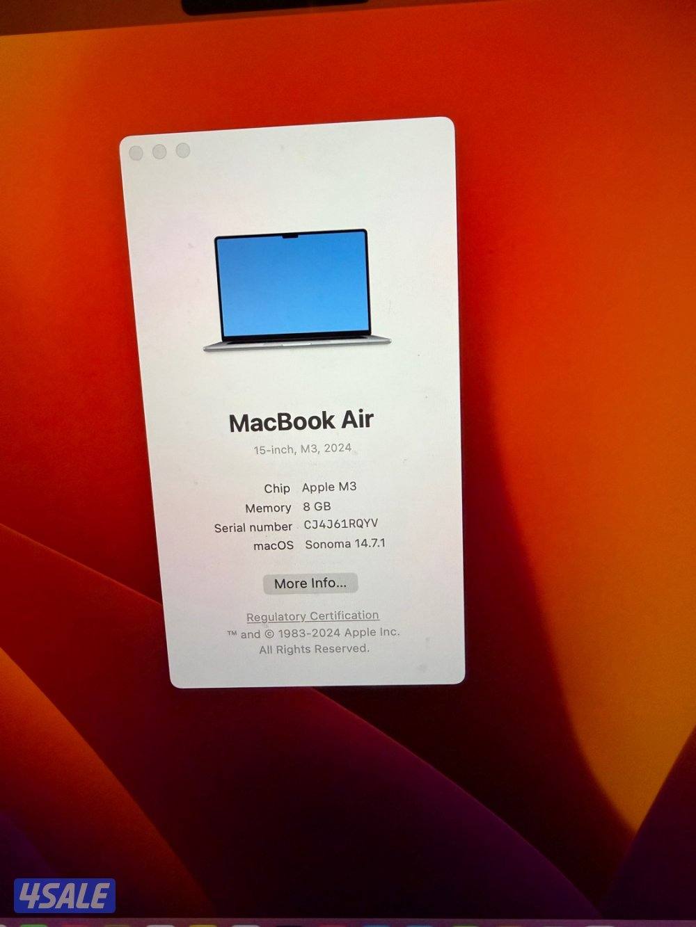 Macbook Air M3 2024 ماك بوك اير0