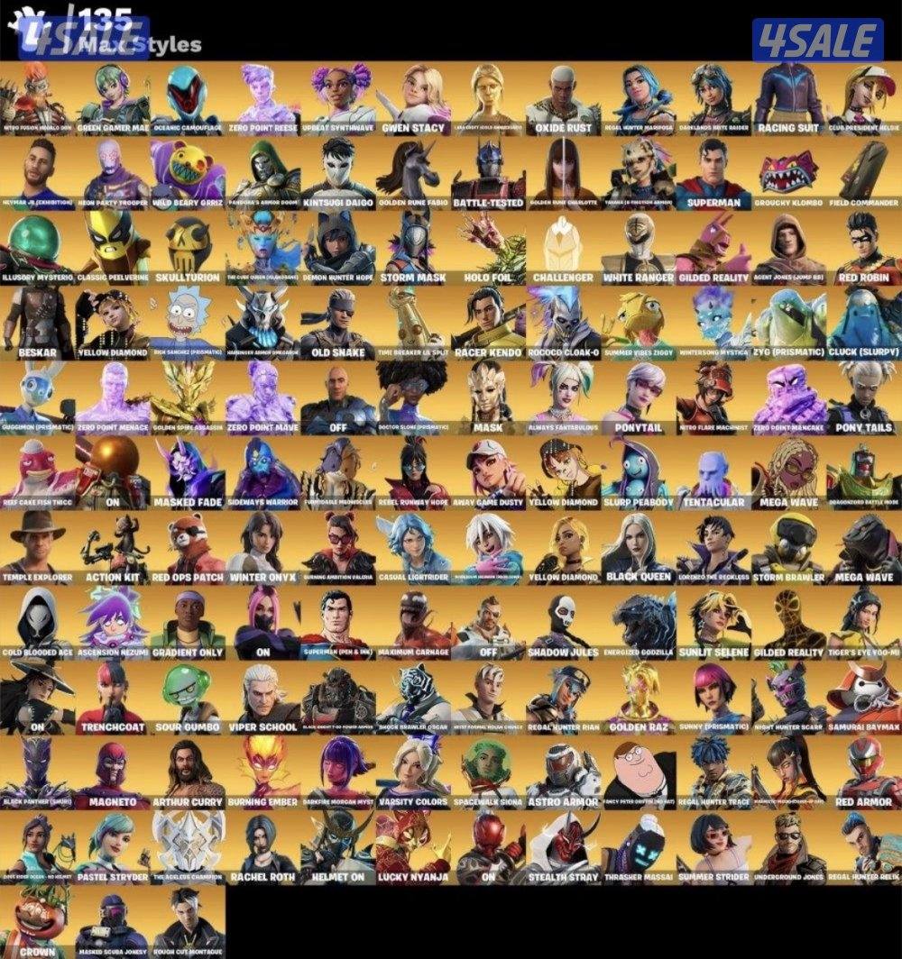 حساب فورت نايت نادر وحفل ملكي🔥0