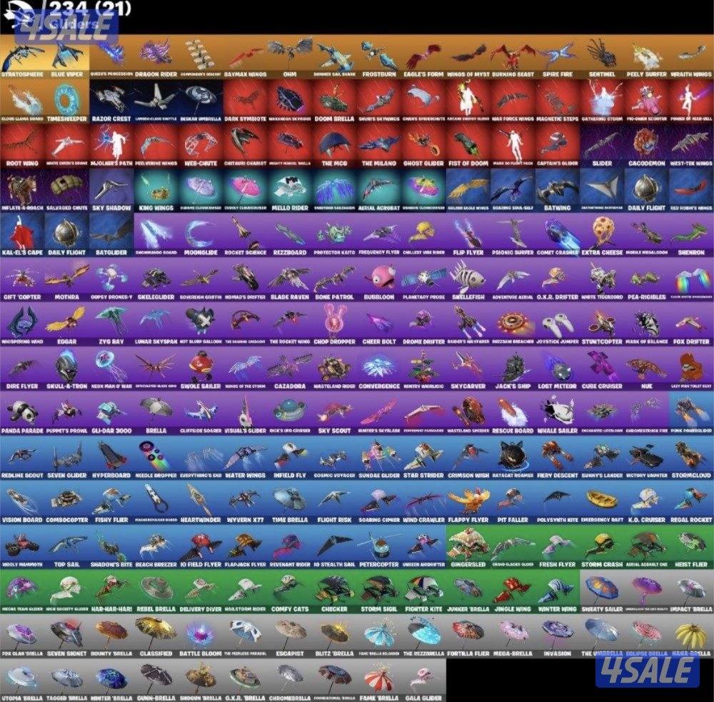 حساب فورت نايت نادر وحفل ملكي🔥3