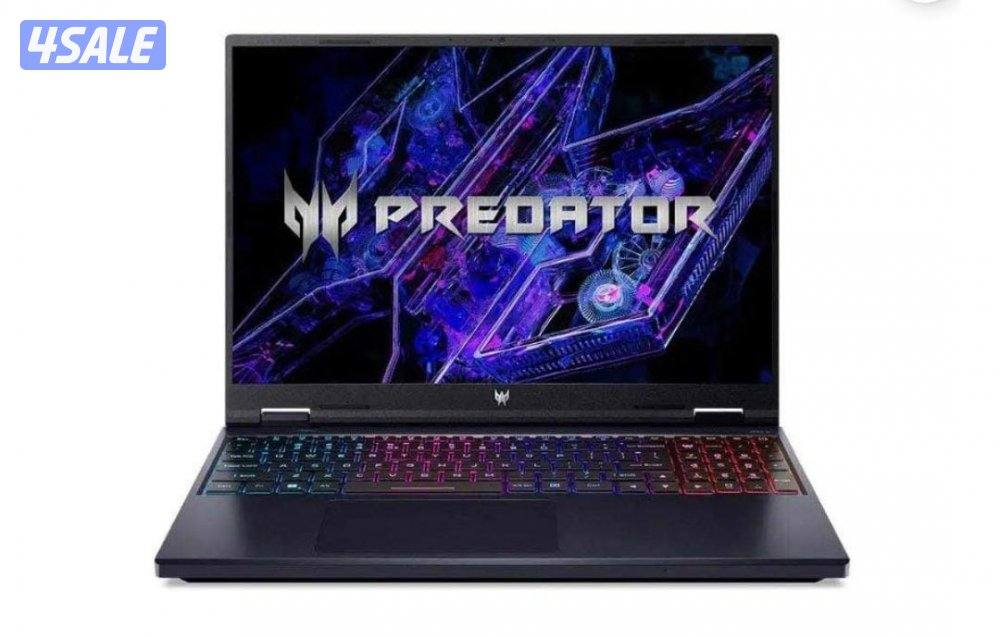 للبيع لابتوب جيمنقAcer Predator 16inch 2k i914gen/16 Ram DDR5/1TBSSD/42
