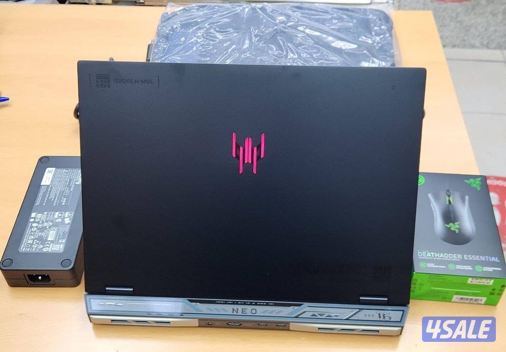 للبيع لابتوب جيمنقAcer Predator 16inch 2k i914gen/16 Ram DDR5/1TBSSD/47