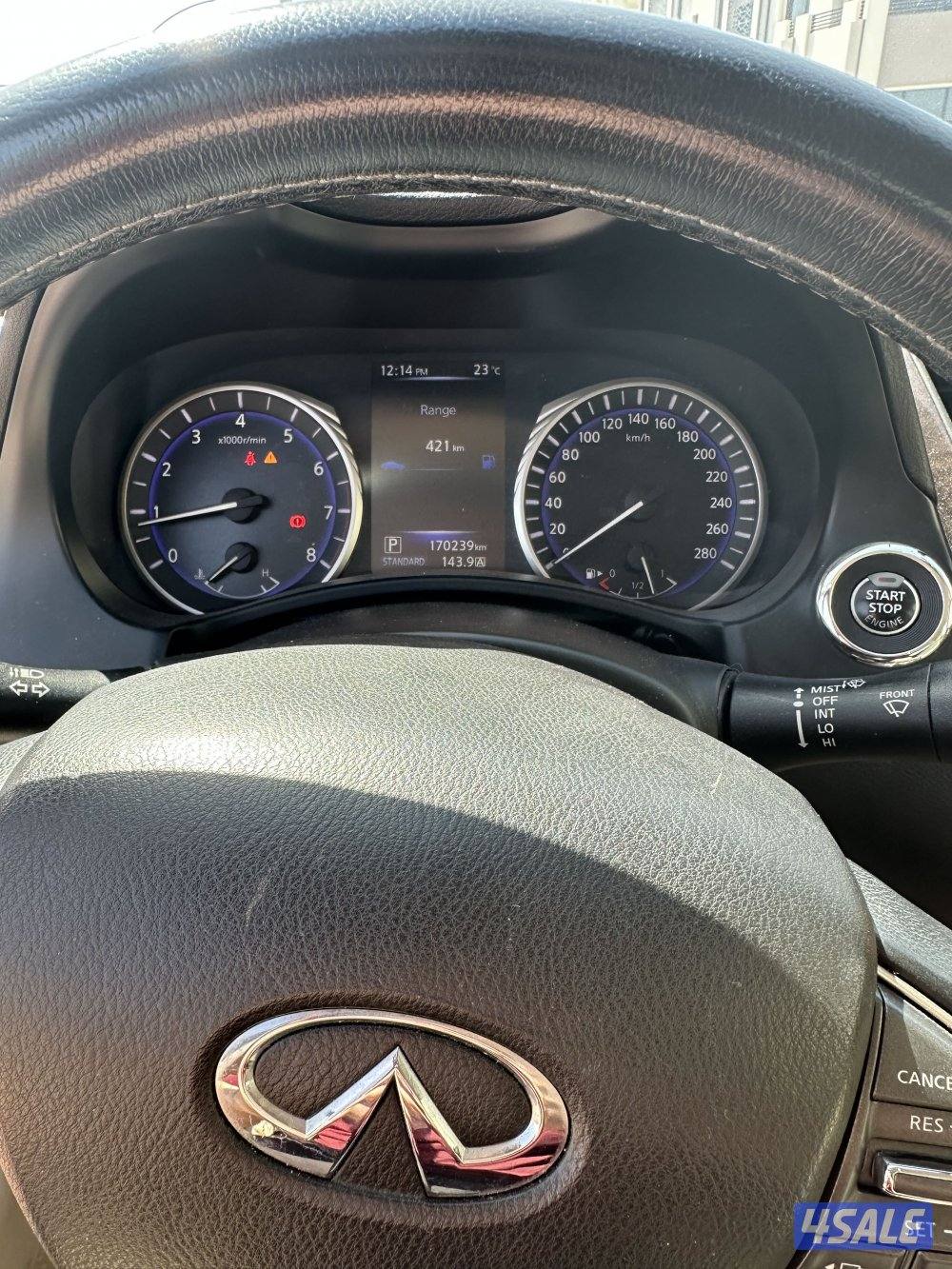 للبيع: انفينيتي Q50 موديل 2014 – مستخدمة السعر 16003