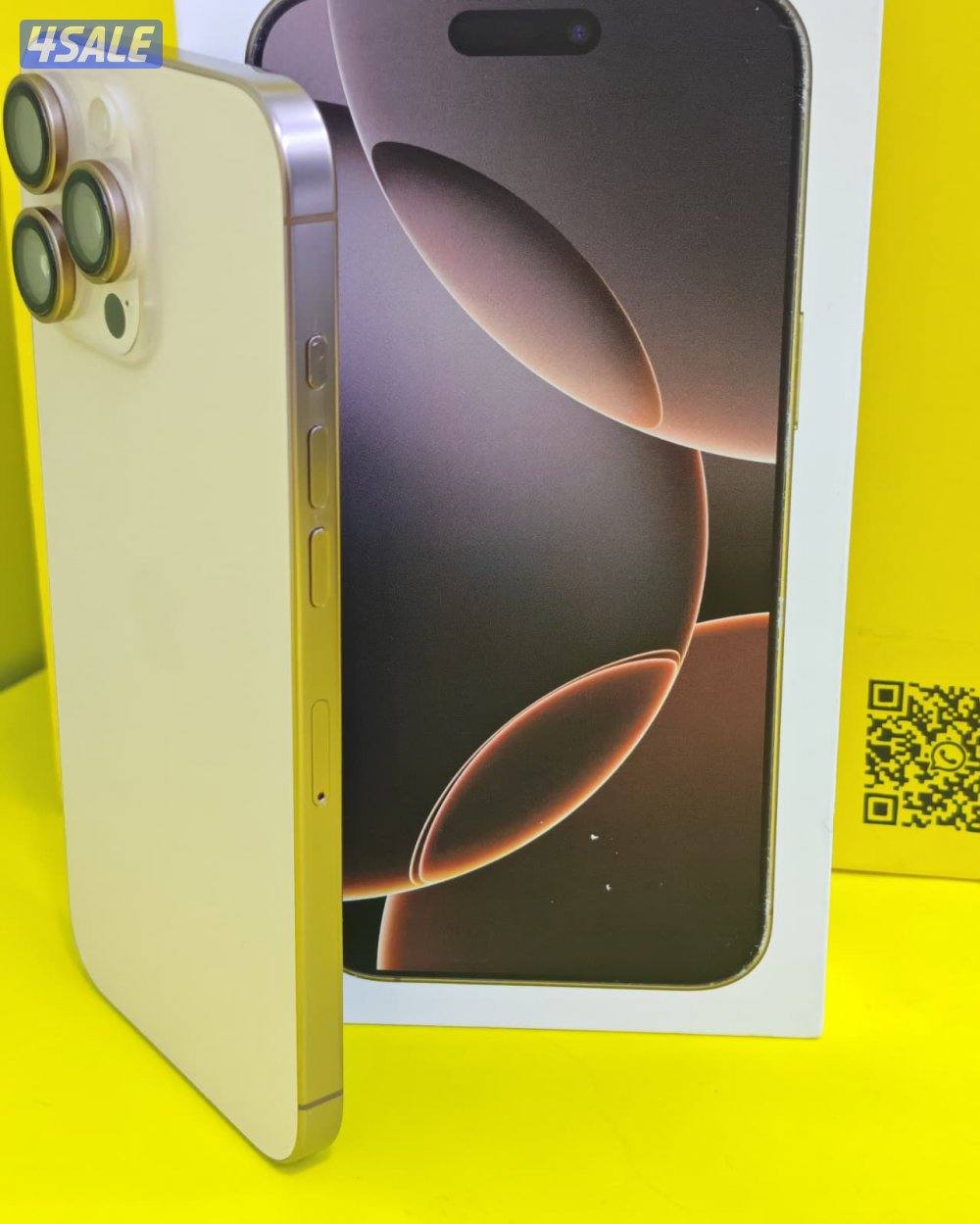 ايفون 16 برو ماكس – 256 جيجا – صحراوي بطارية 93% مستعمل كالجديد2