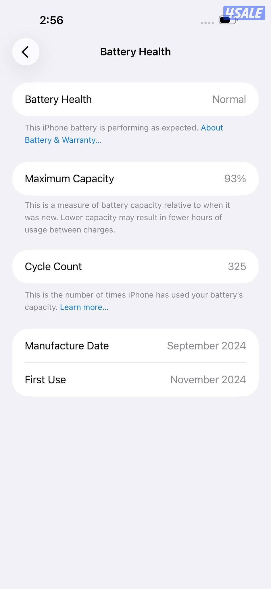 ايفون 16 برو ماكس – 256 جيجا – صحراوي بطارية 93% مستعمل كالجديد11