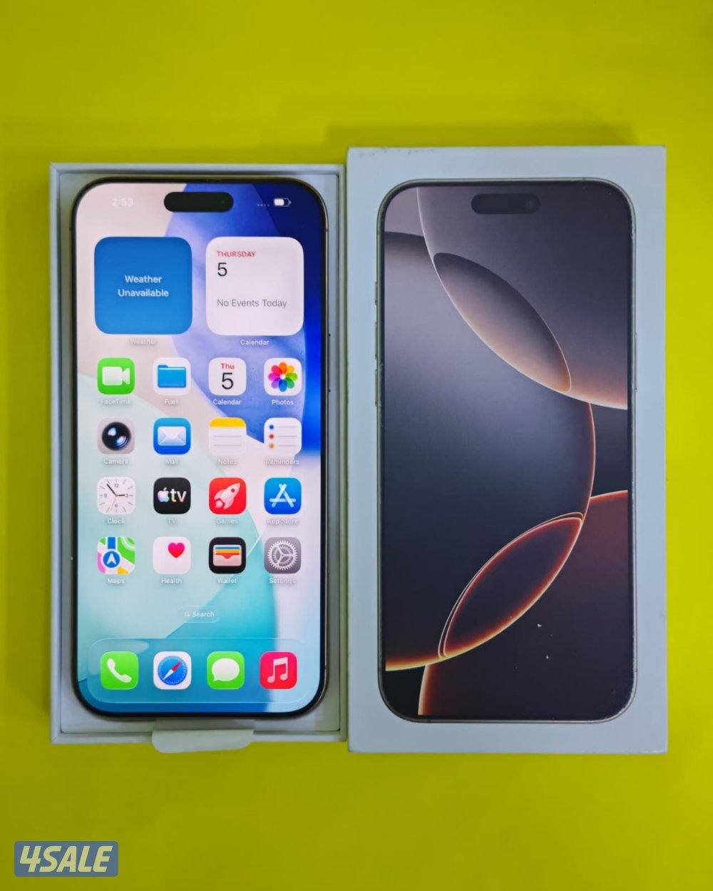 ايفون 16 برو ماكس – 256 جيجا – صحراوي بطارية 92% مستعمل كالجديد1