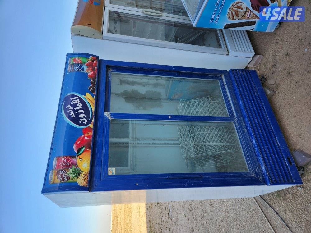 للبيع ثلاجات للبقالات جديده استعمال سنه0