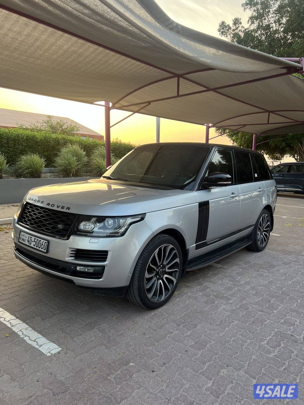 للبيع رنج روفر فوج 8 سلندر سوبر شارج سلفر داخل اوف وايت2