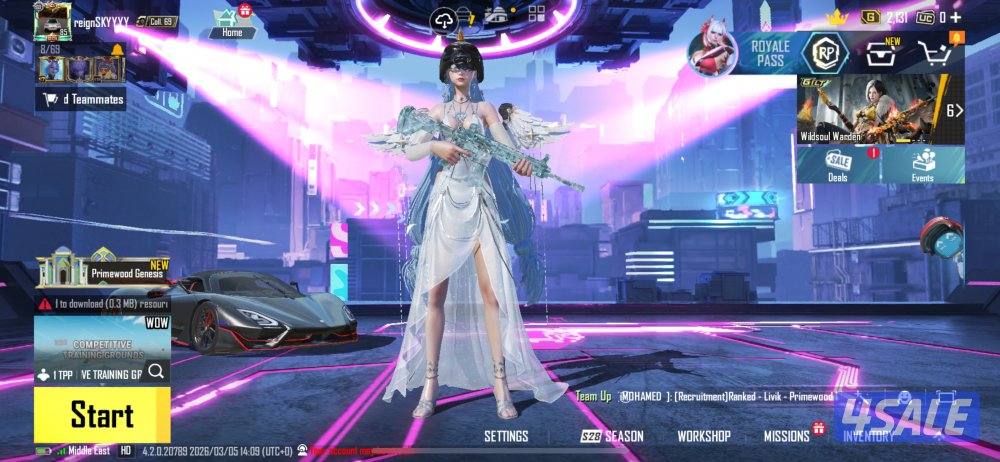 حساب رخيص - M4 إس ماكس + أقم + امب إس + اكسصيت إس 5 ⭐️0