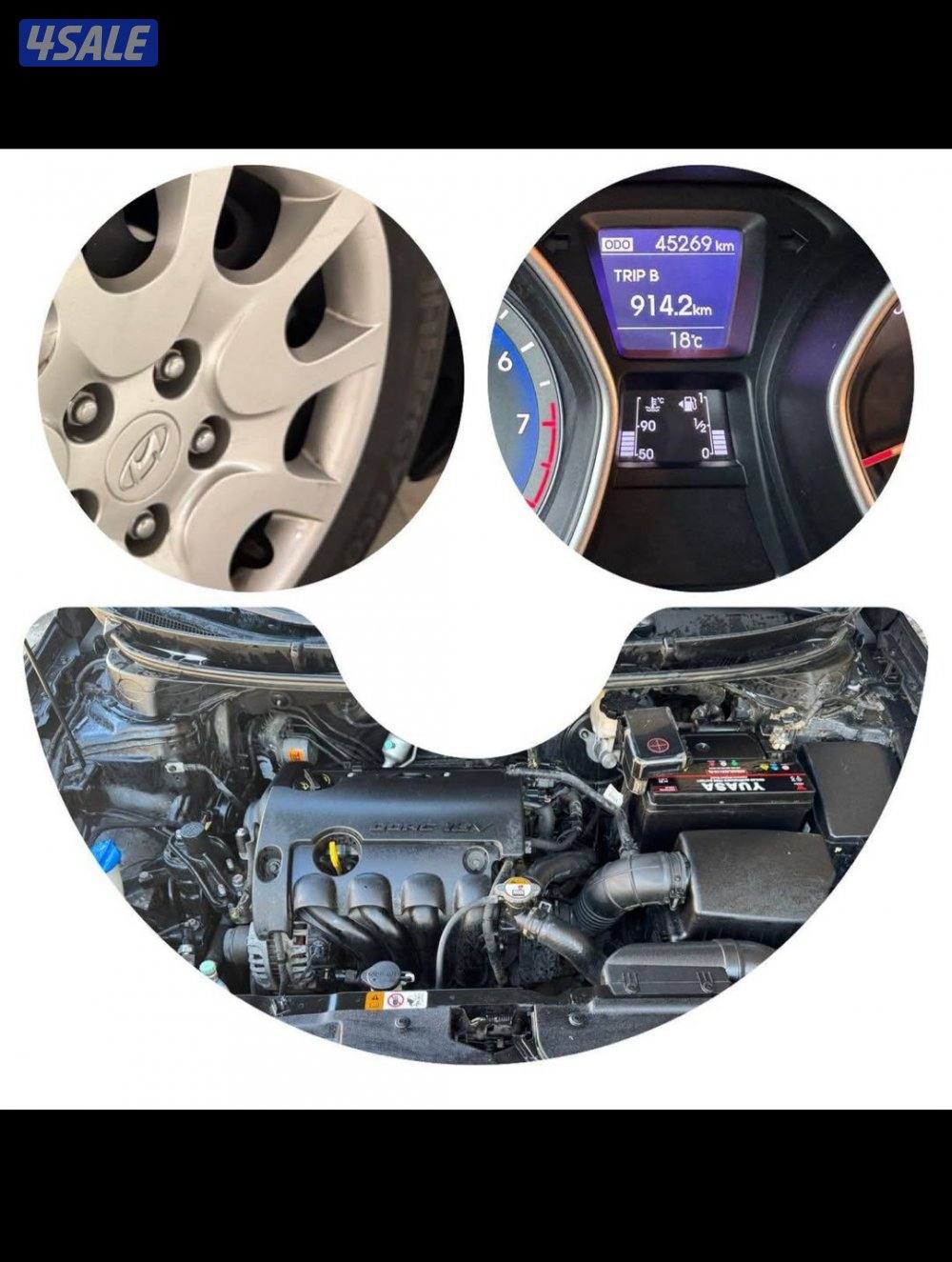 هيونداى أكسنت ماشى 46 ألف بحالة الوكالة ( قير عادى )12