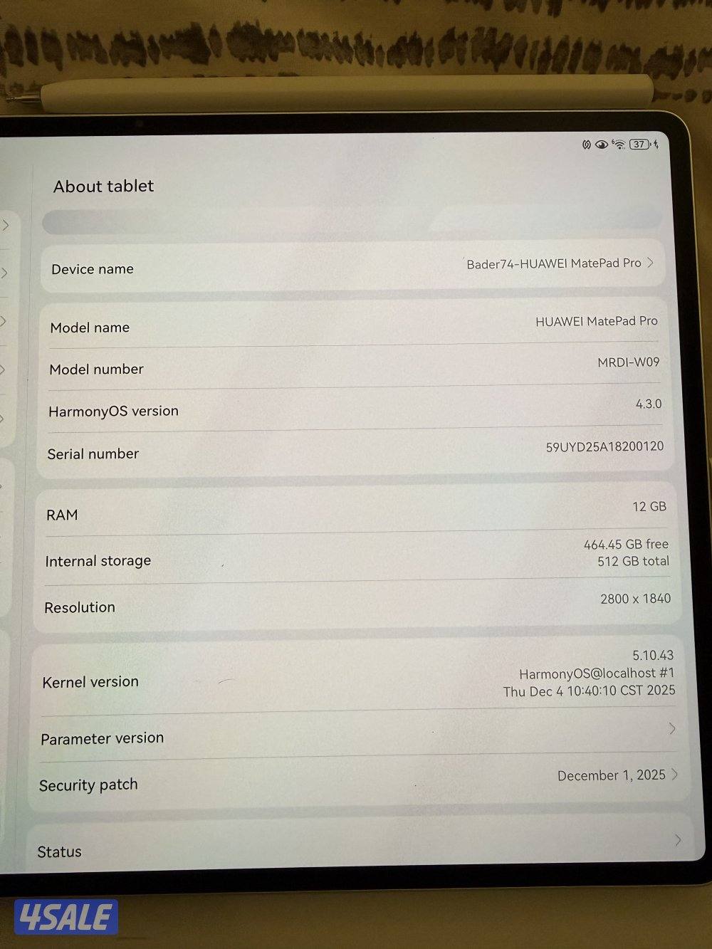 Huawei mate pad pro  paper matte edition0