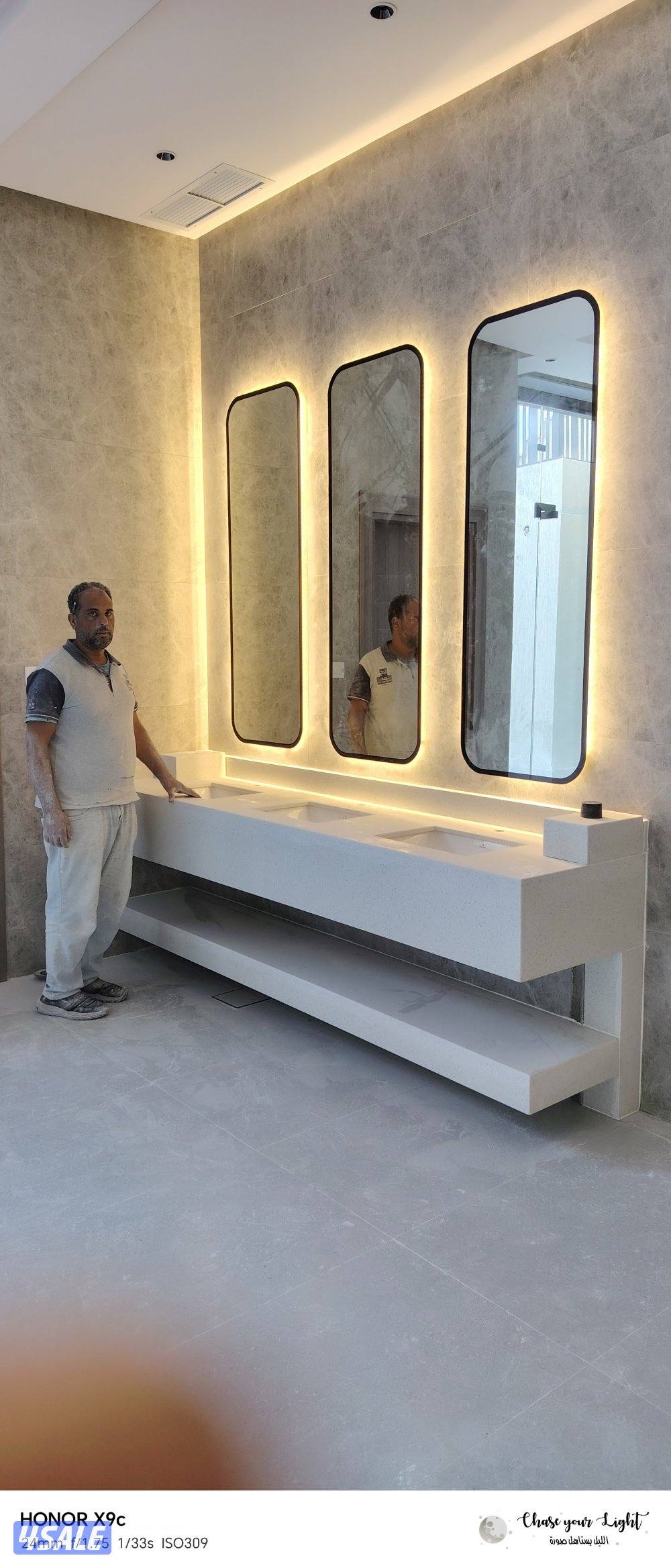 مغاسل رخام طبيعي و صناعي ووجارات رخام وخشب ملامين وبديل خشب وبديل رخام4