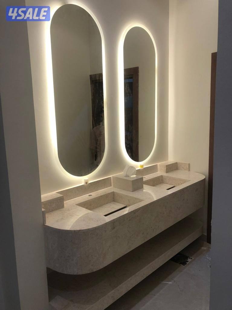 مغاسل رخام طبيعي و صناعي ووجارات رخام وخشب ملامين وبديل خشب وبديل رخام7