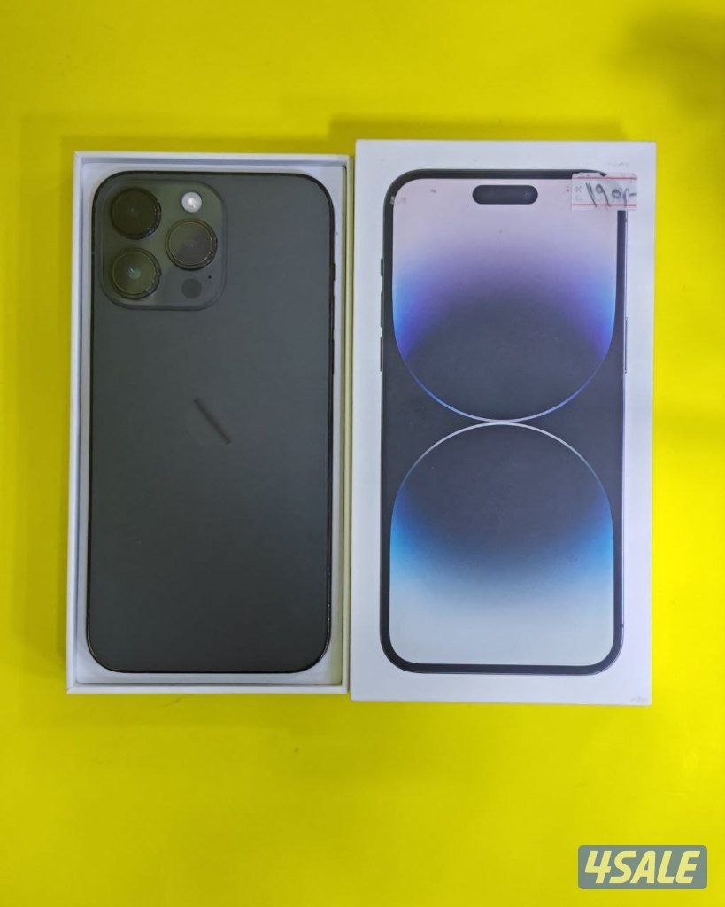 ايفون 14 برو ماكس – 512 جيجا – أسود مستعمل نظيف0