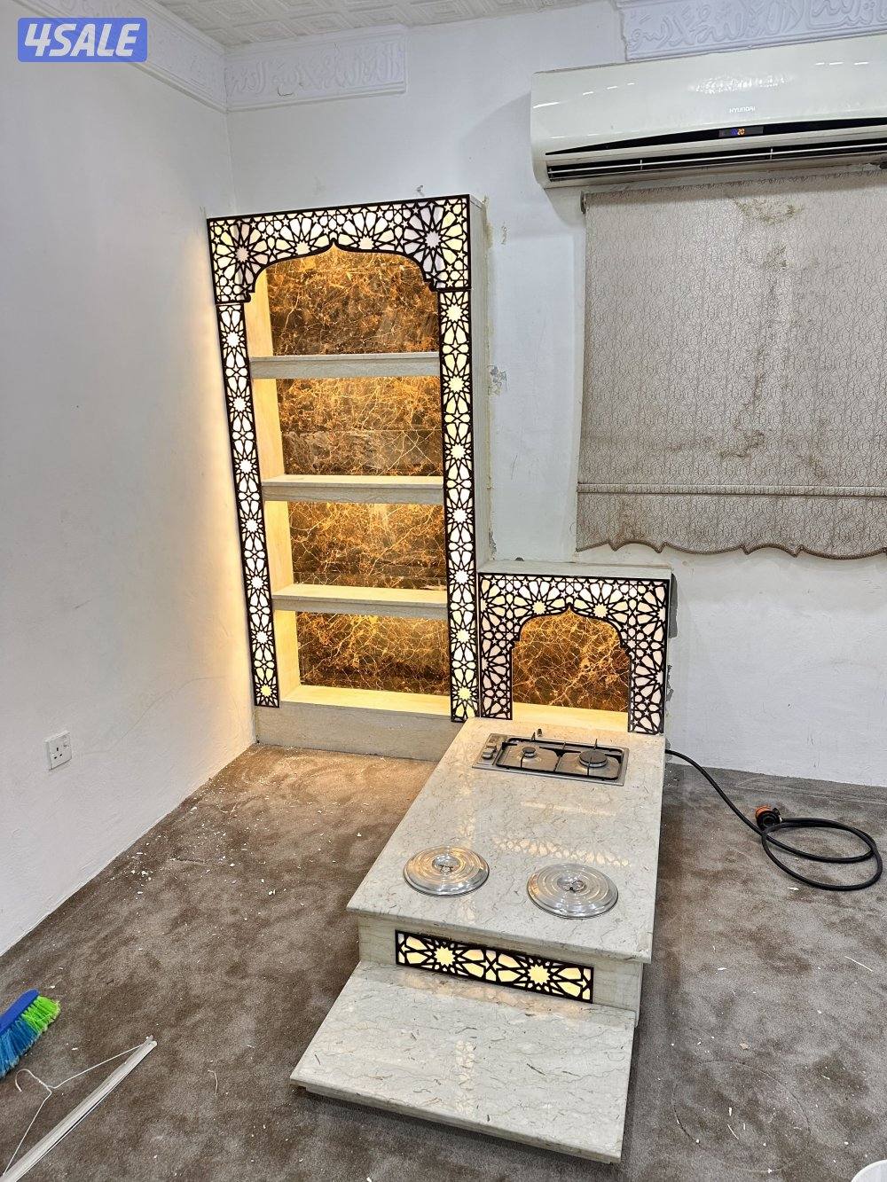 احدث الديكورات خشب وجارات رخام6