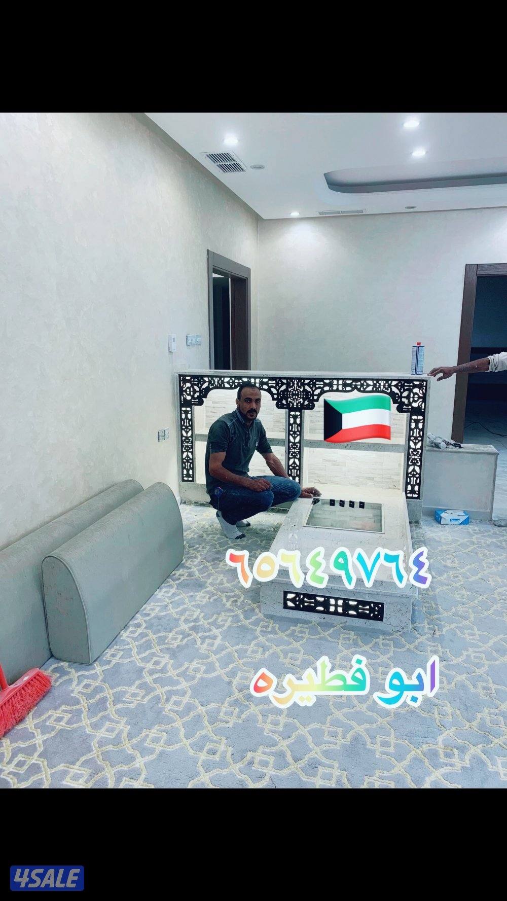 احدث الديكورات خشب وجارات رخام9