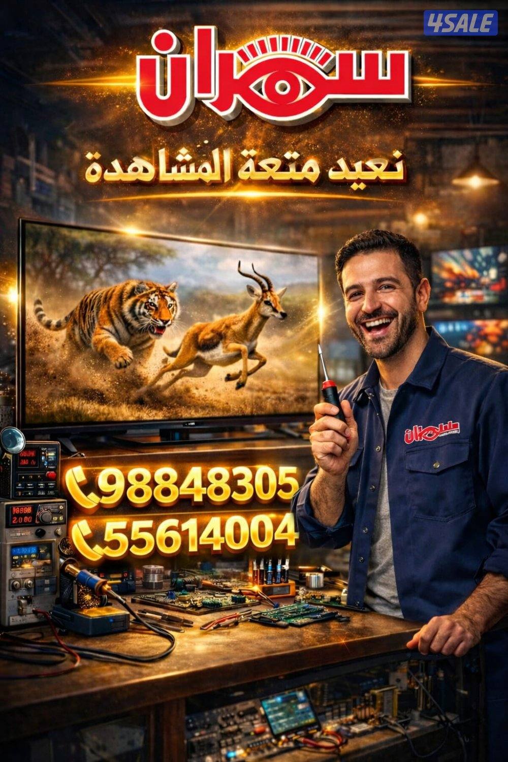 تصليح شاشات التلفزبون LED&LCD2