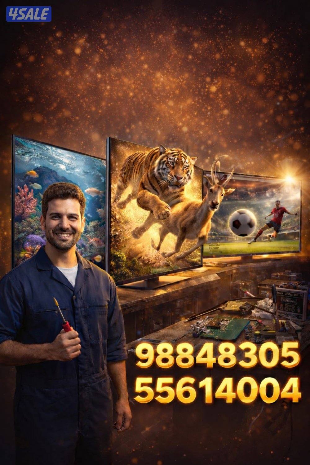 تصليح شاشات التلفزبون LED&LCD7