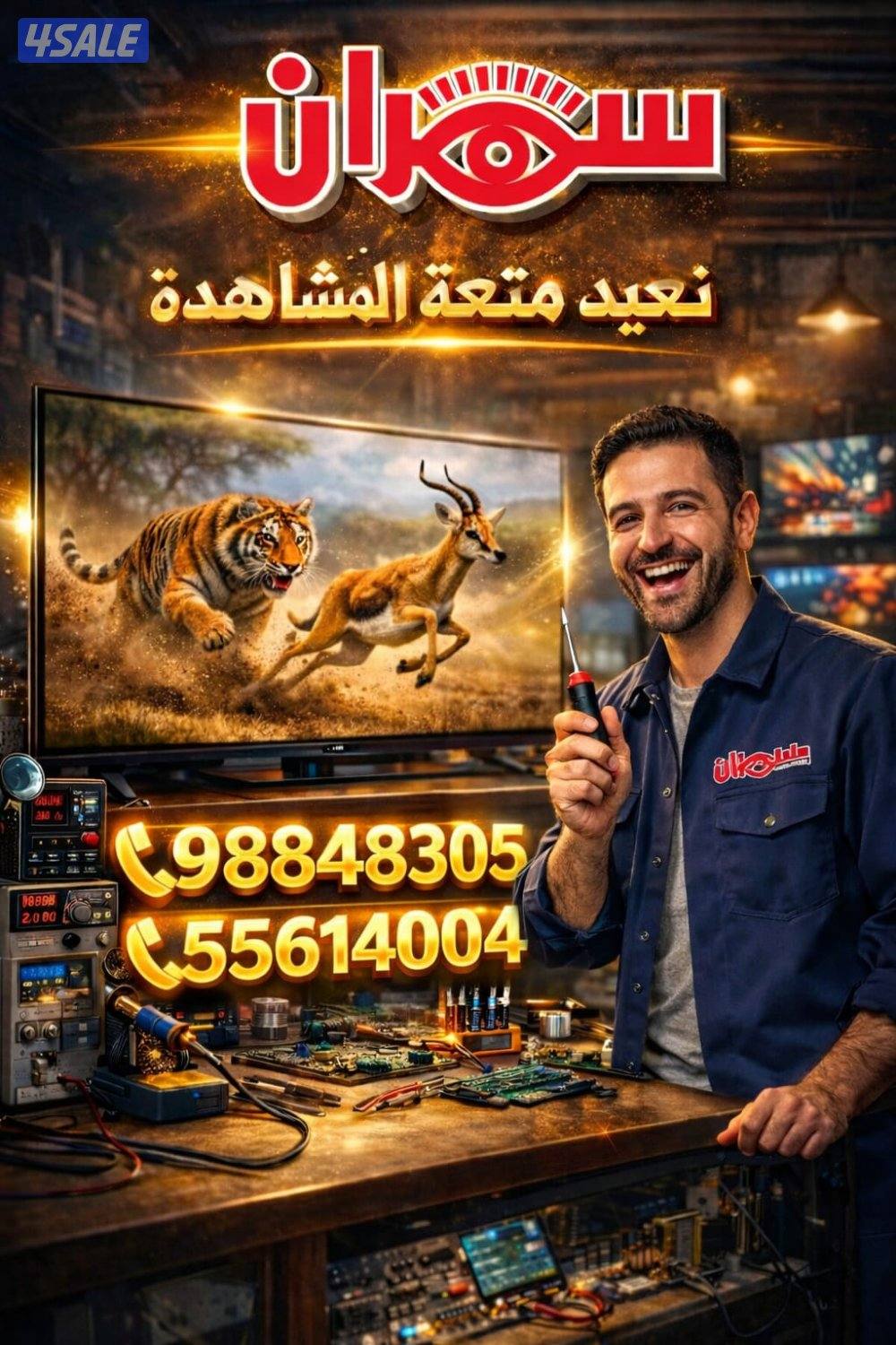 تصليح شاشات التلفزبون LED&LCD11