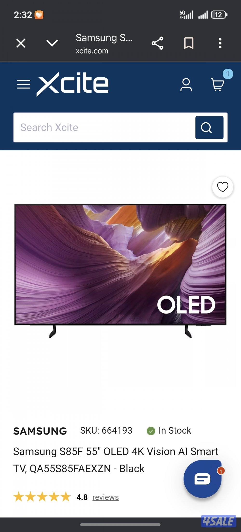 Samsung oled tv s85f 55 inch new0
