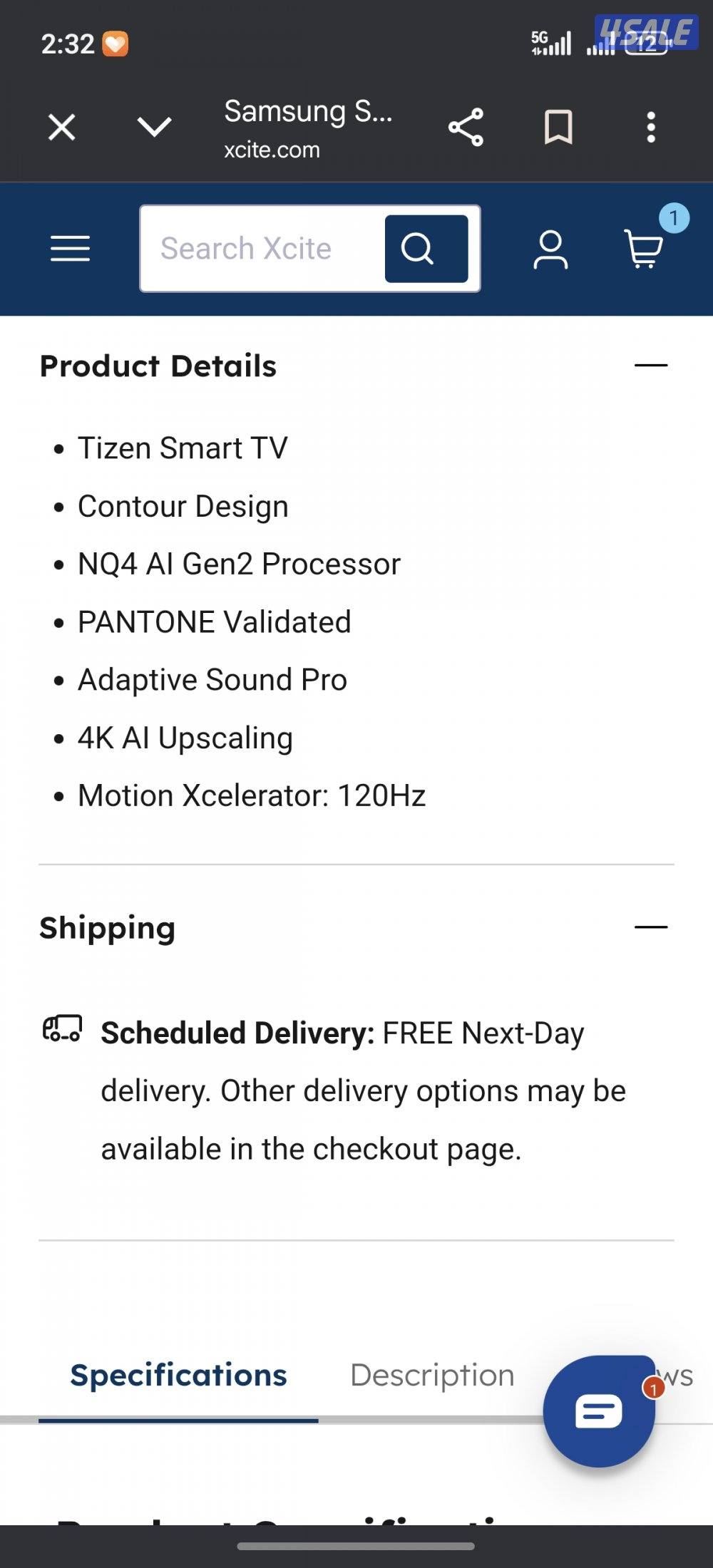 Samsung oled tv s85f 55 inch new1