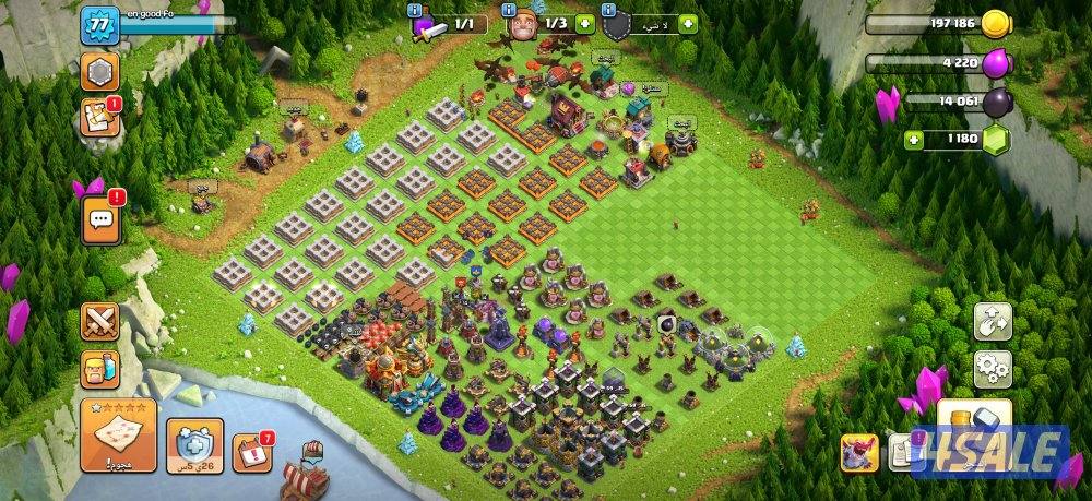 حساب كلاش اوف كلانس للبيع0