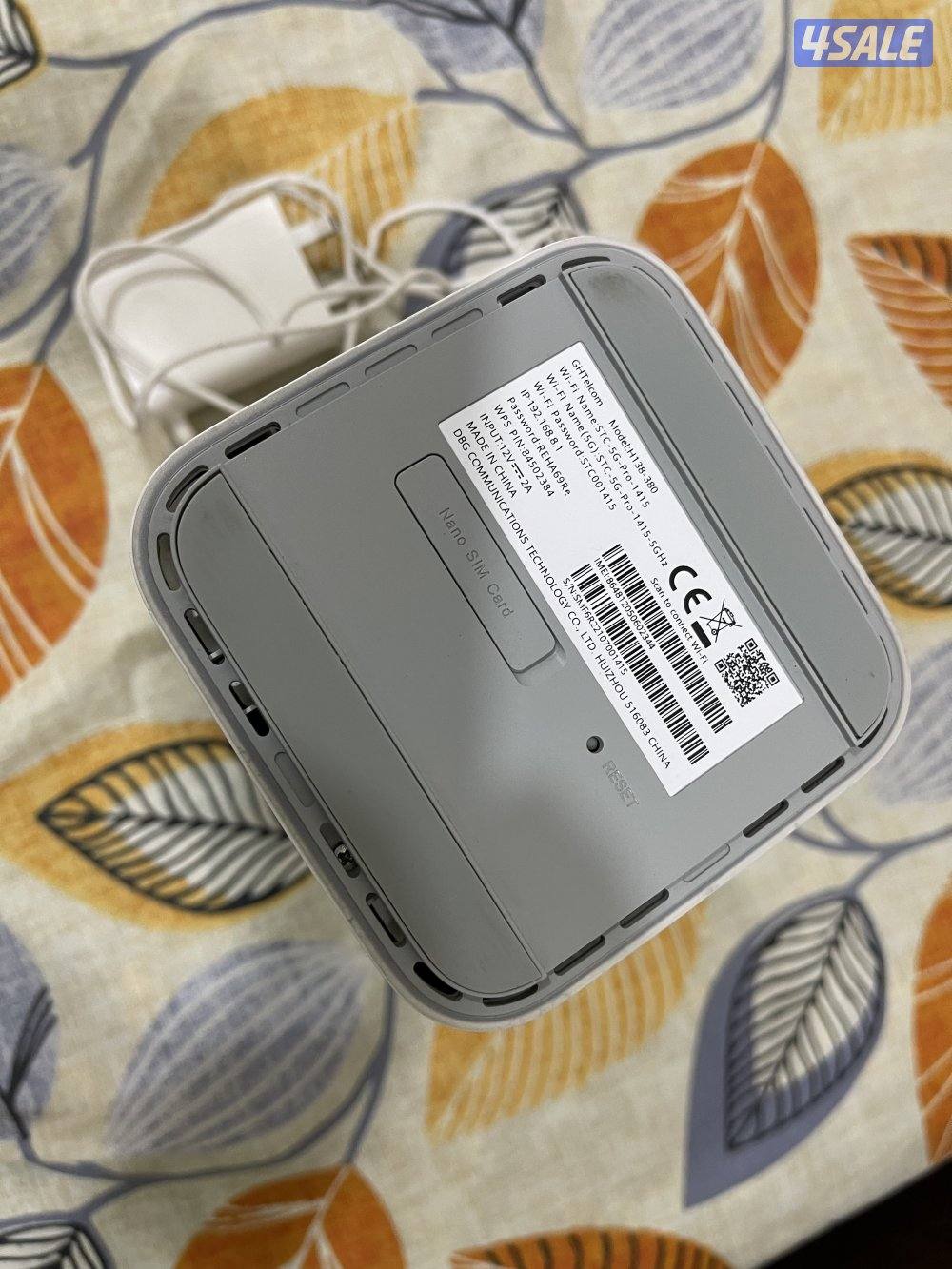 راوتر هواوي برو 5 ثابت نظيف جدا وشغال تمام 5g مع واير الشحن0