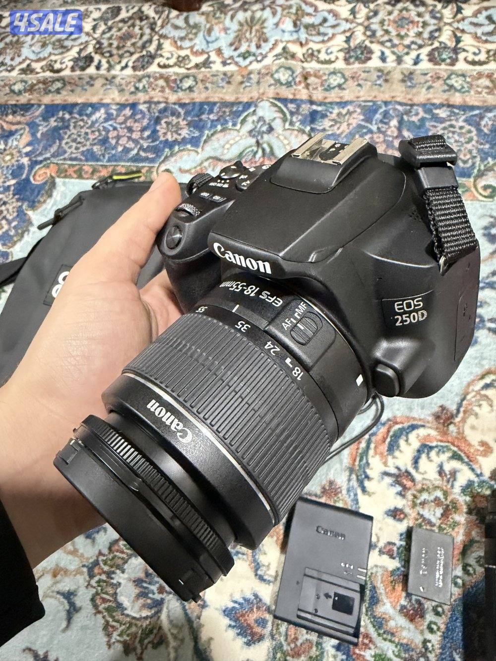 كاميرا كانون 250D مع عدستين2