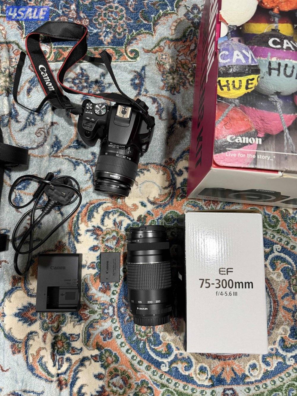 كاميرا كانون 250D مع عدستين3