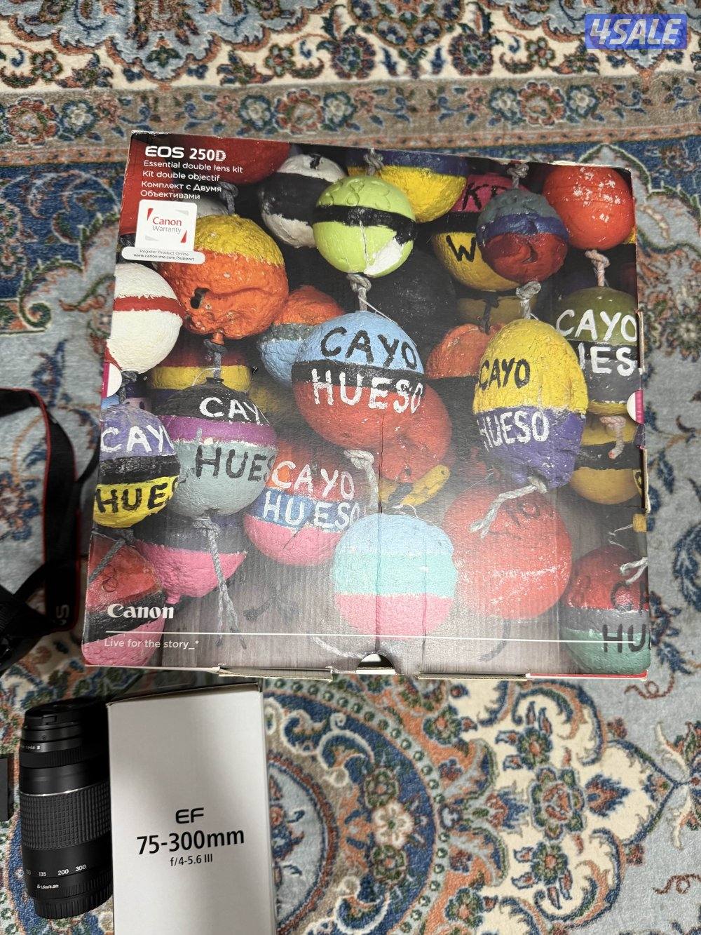 كاميرا كانون 250D مع عدستين5