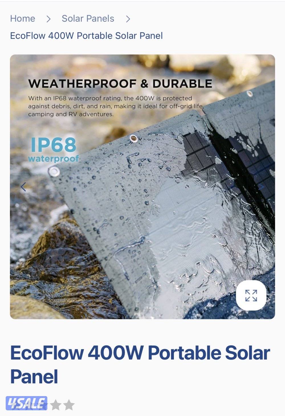 Solar panel 400 W لوح طاقة شمسية محمول3