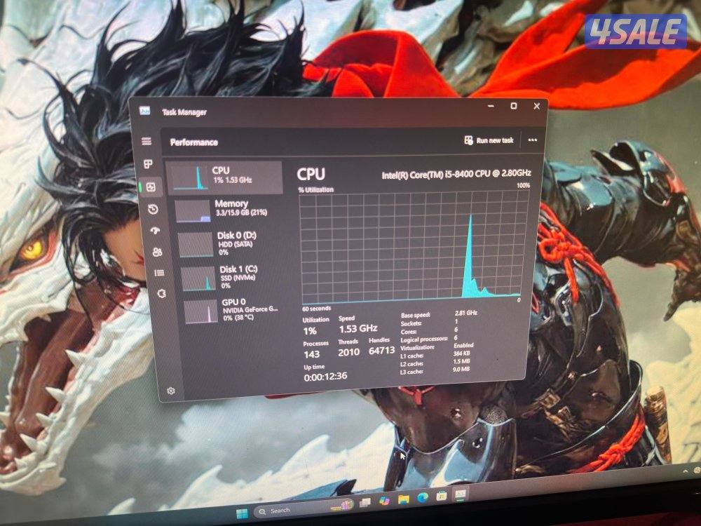 Gaming PC Bundle – i5-8400 + GTX 1070 + 144Hz ASUS Monitor12