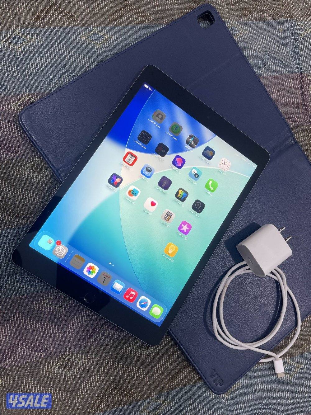 ايباد ابل 9 التاسع 64 قيقا بايت بطاريه 100 نظيف حيل ولا زلغ1