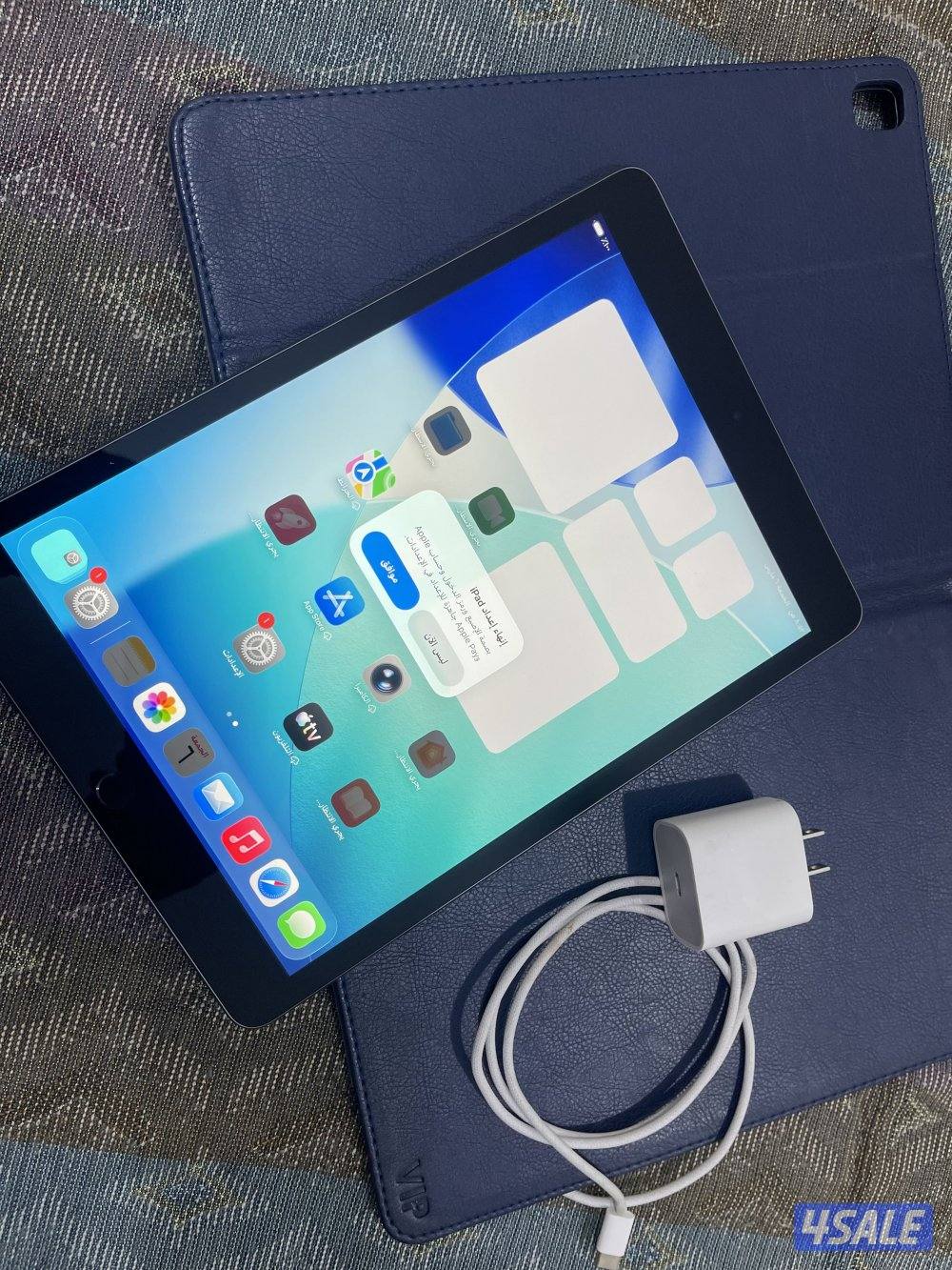 ايباد ابل 9 التاسع 64 قيقا بايت بطاريه 100 نظيف حيل ولا زلغ2