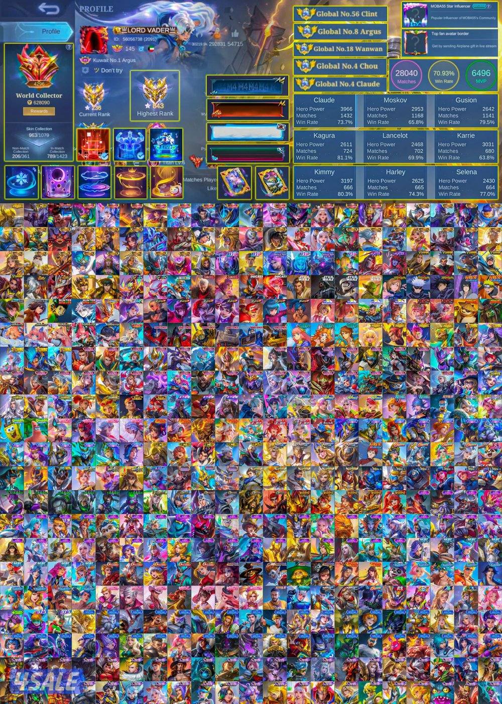 حساب موبايل ليجند قوي ابطال قلوبال ونشب فوز عاليه0