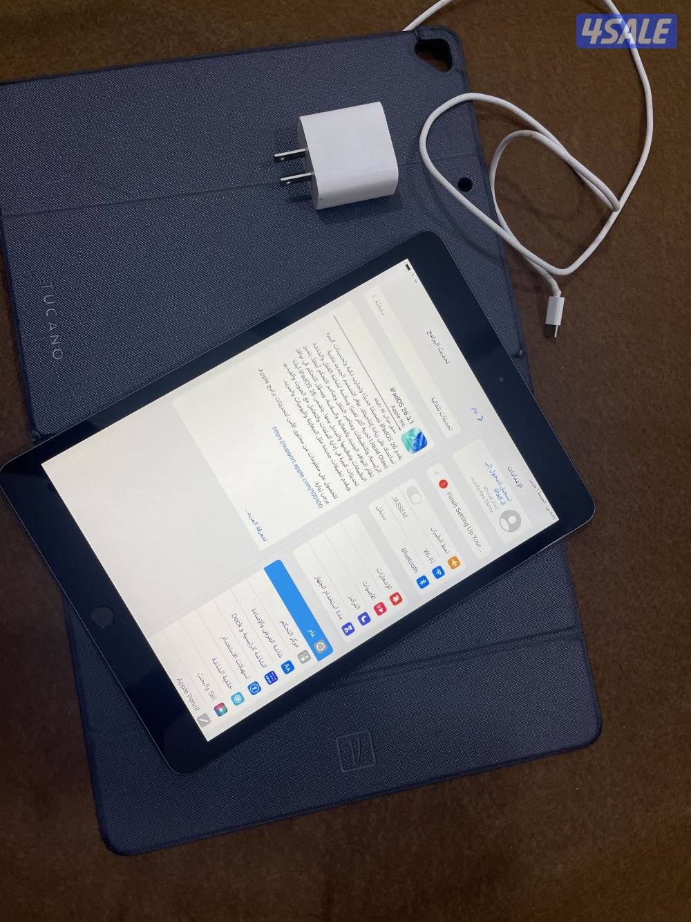 ايباد ابل 8 الثامن 32 قيقا نظيف جدا اخر تحديث بطارية 100 مع الكفر4